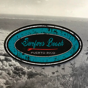 Surfers beach Sticker