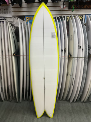 6'6 Christenson Long Phish Yellow Rails