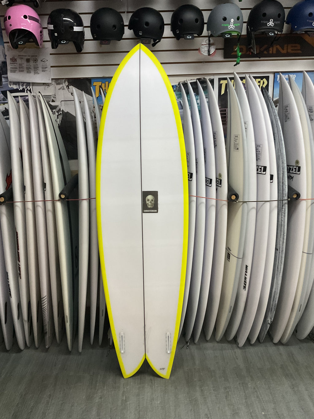 6'6 Christenson Long Phish Yellow Rails
