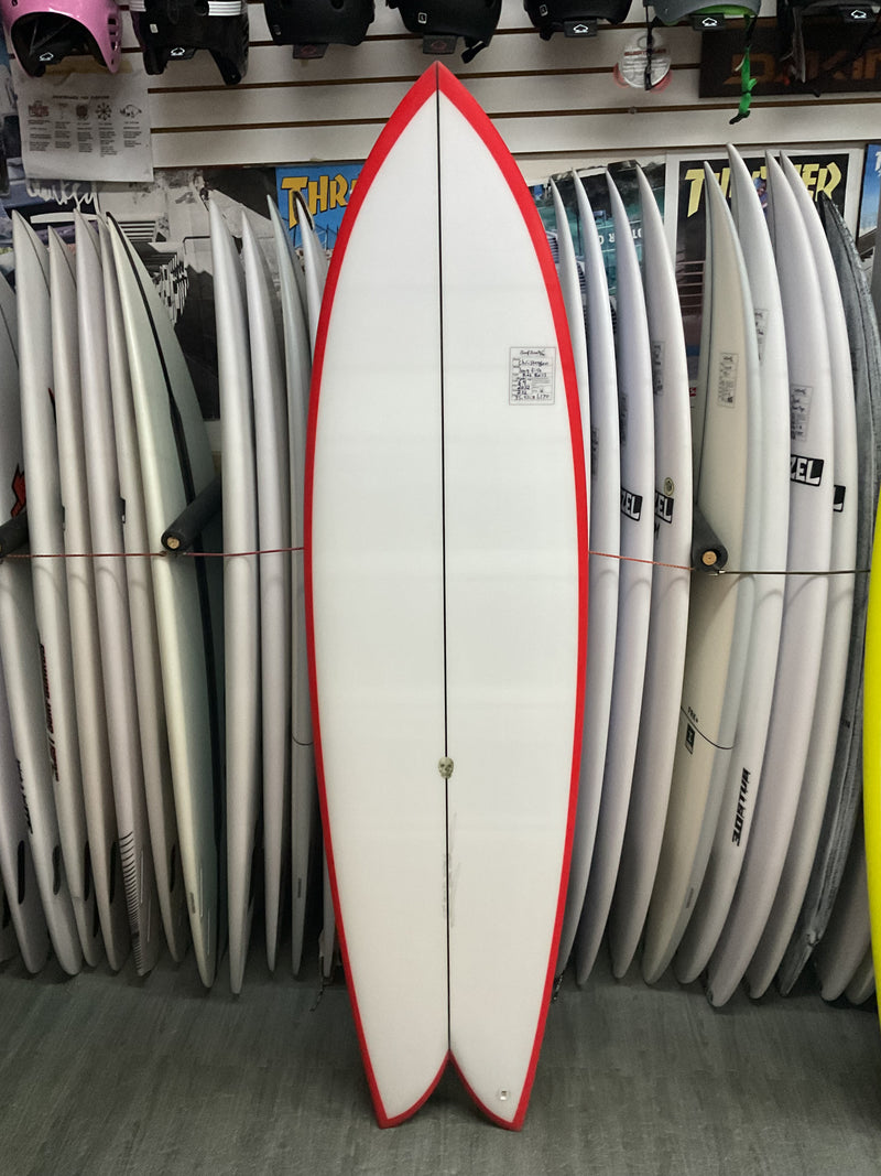 6'4 Christenson Long Phish Red Rails