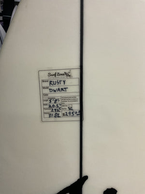 5'8 Rusty Dwart