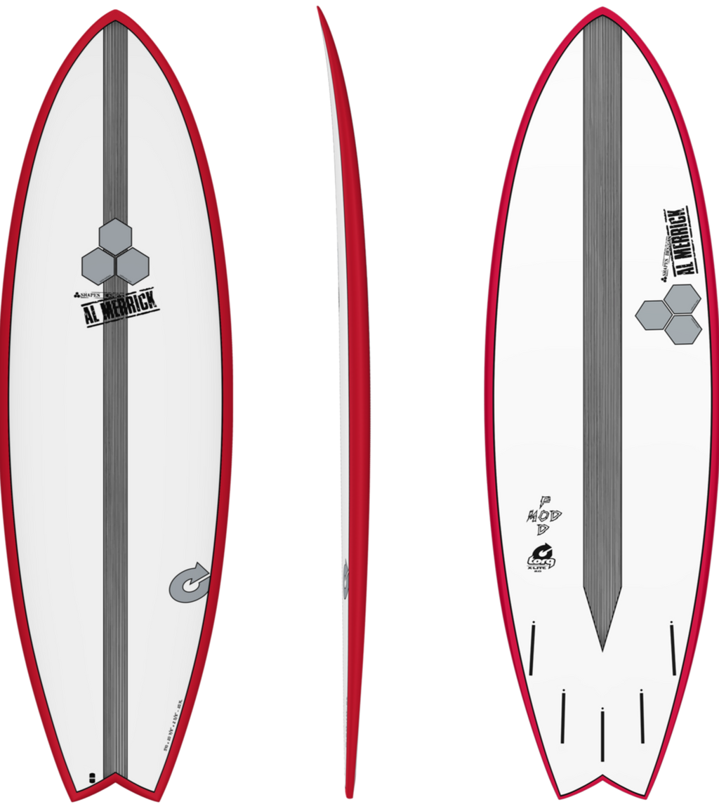 5'10 Channel Islands Pod Mod red