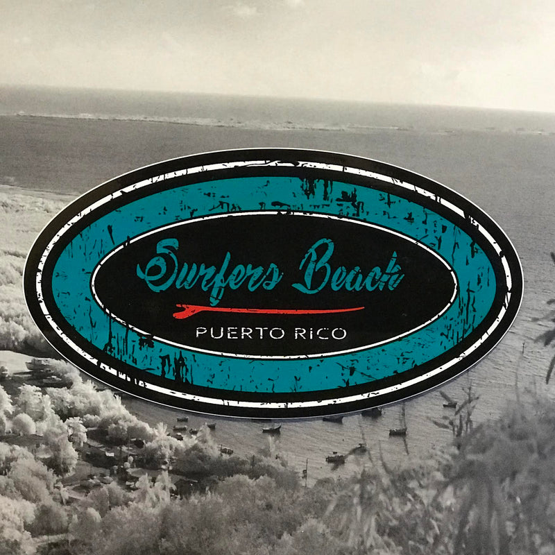 Surfers beach Sticker