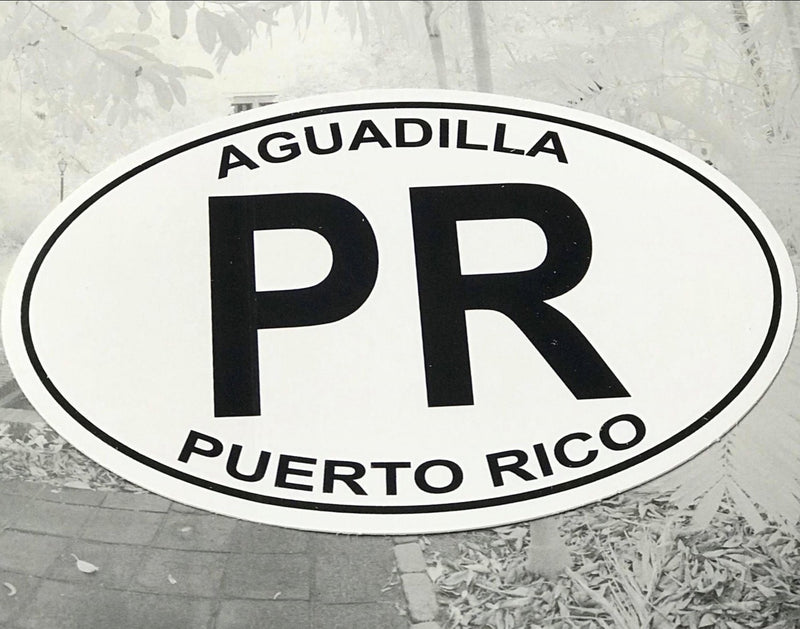 PR Aguadilla oval sticker